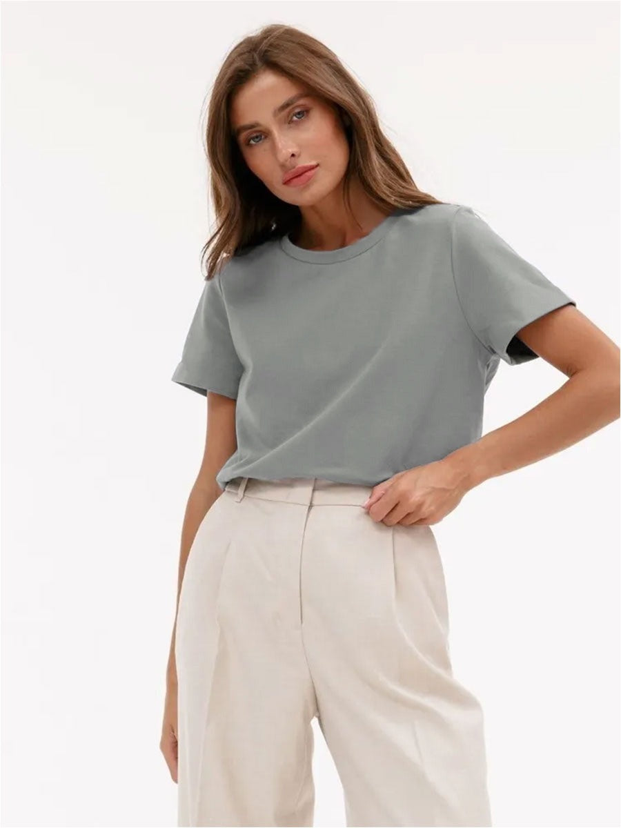 Premium Essential Cotton Tee (Classic Colors)