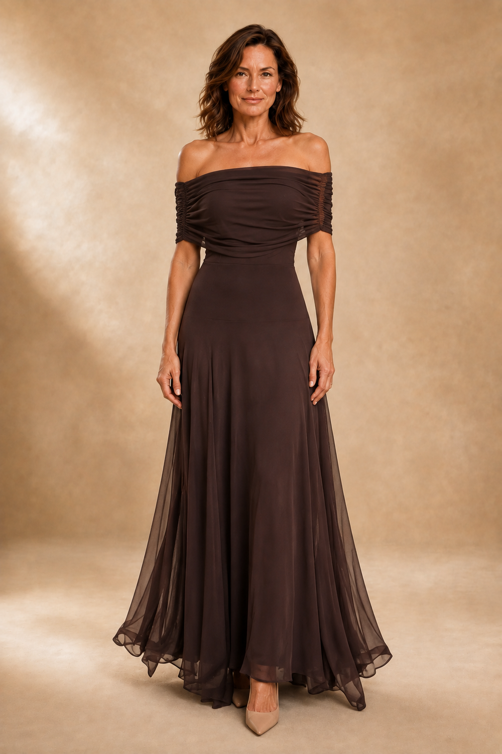 Women's One Shoulder Draped Maxi Dress – Amelia