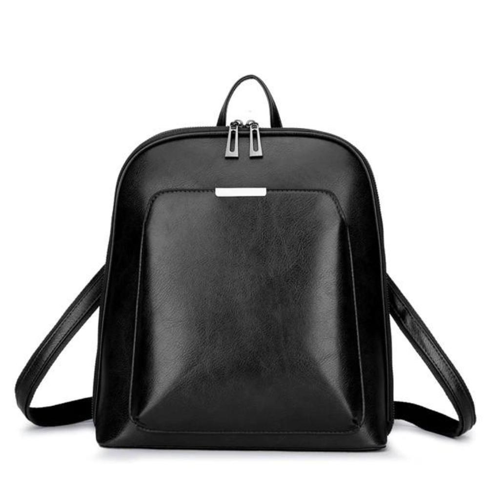Saskia – Classic Double Zipper Backpack