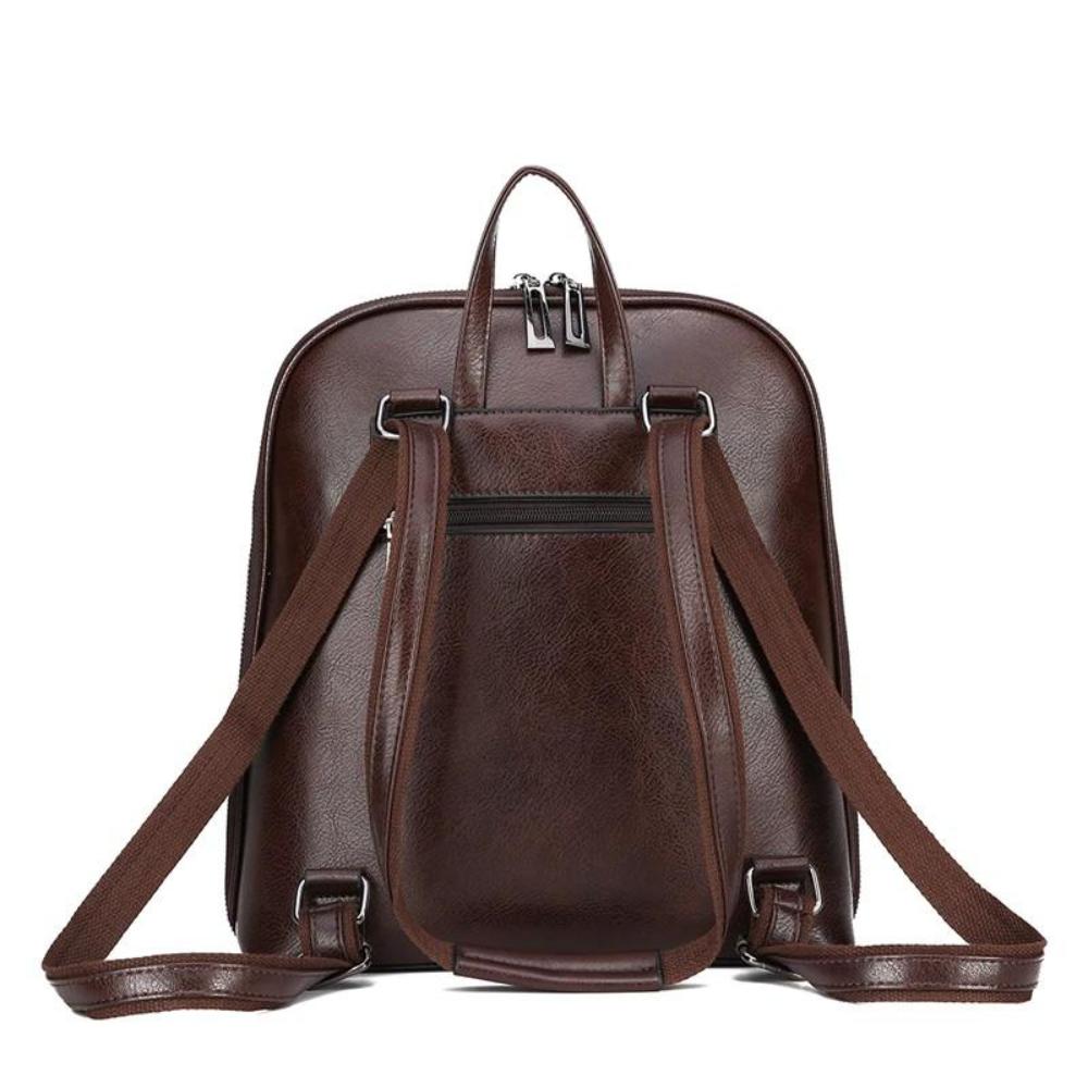 Saskia – Classic Double Zipper Backpack