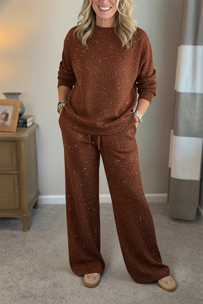 Viviana - Gloss Finish Casual Set