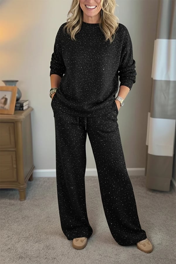 Viviana - Gloss Finish Casual Set