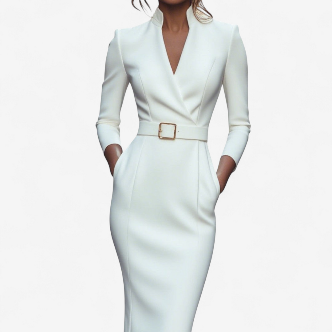 Mady - Elegant dress with belt