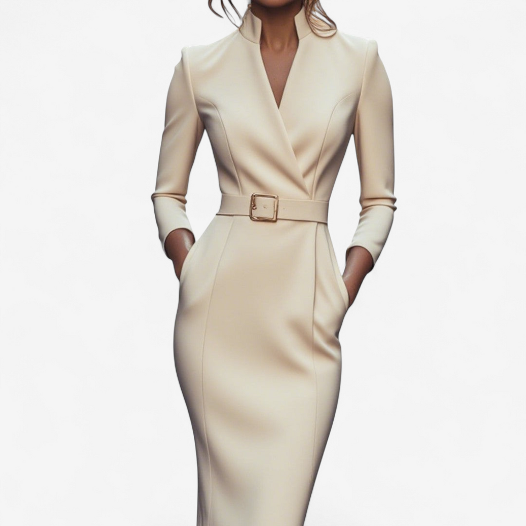 Mady - Elegant dress with belt