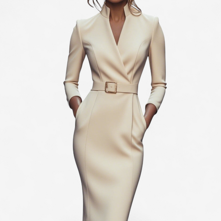 Mady - Elegant dress with belt