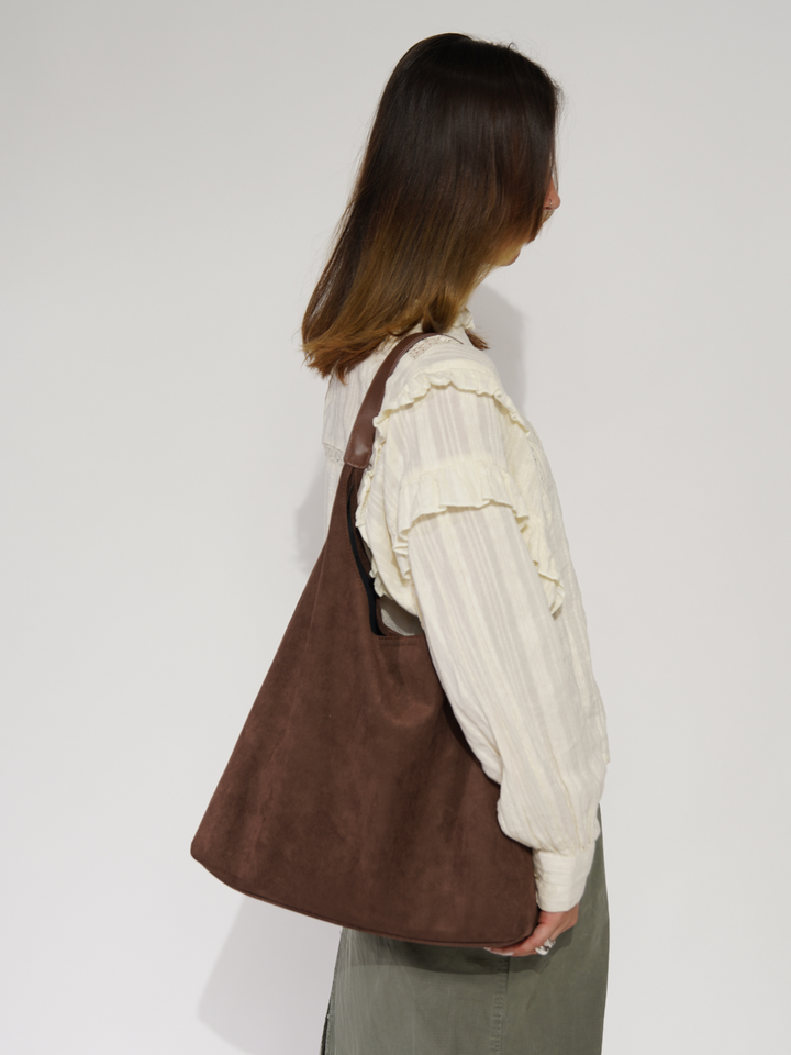 Quinn Suede Daily Tote