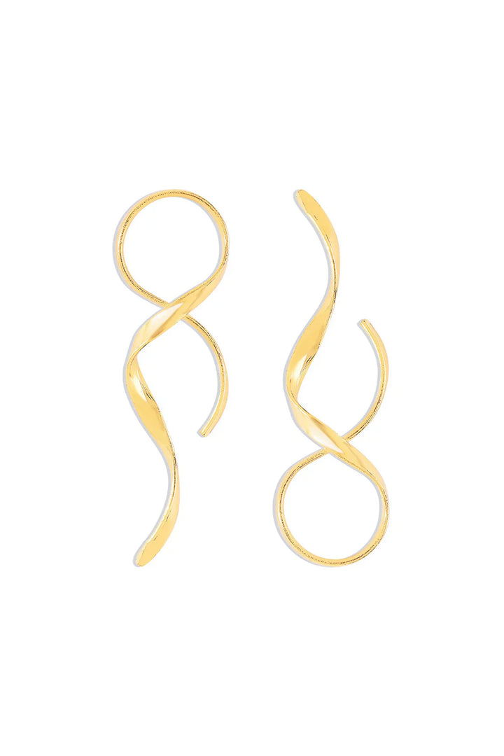 Fiora Sleek Spiral Earrings