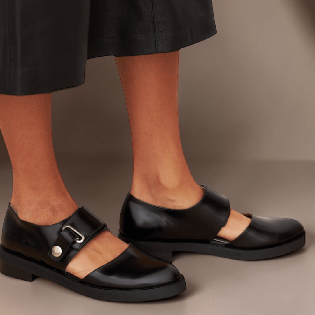 Women's Adjustable Strap Mary Jane Flats – Norma