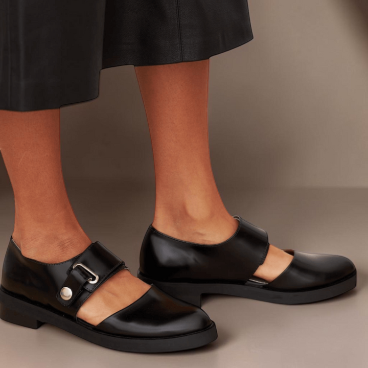 Women's Adjustable Strap Mary Jane Flats – Norma