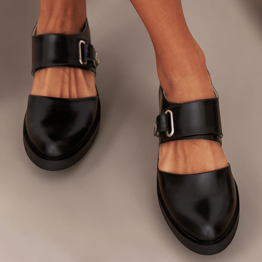 Women's Adjustable Strap Mary Jane Flats – Norma