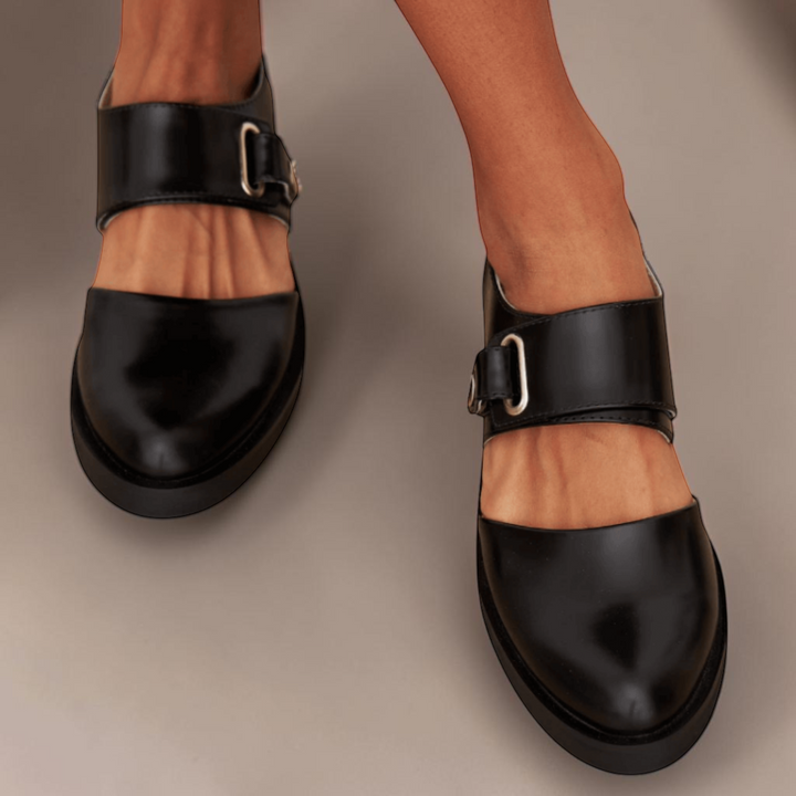 Women's Adjustable Strap Mary Jane Flats – Norma