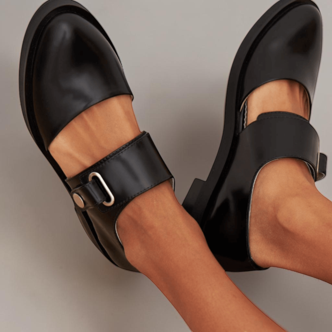 Women's Adjustable Strap Mary Jane Flats – Norma