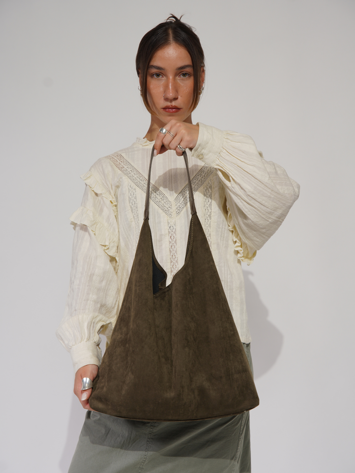 Quinn Suede Daily Tote