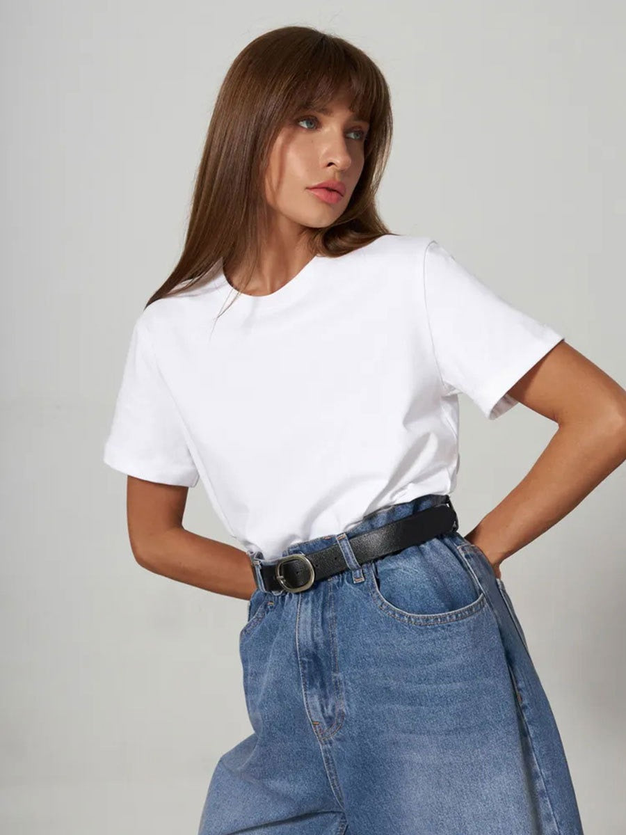 Premium Essential Cotton Tee (Classic Colors)