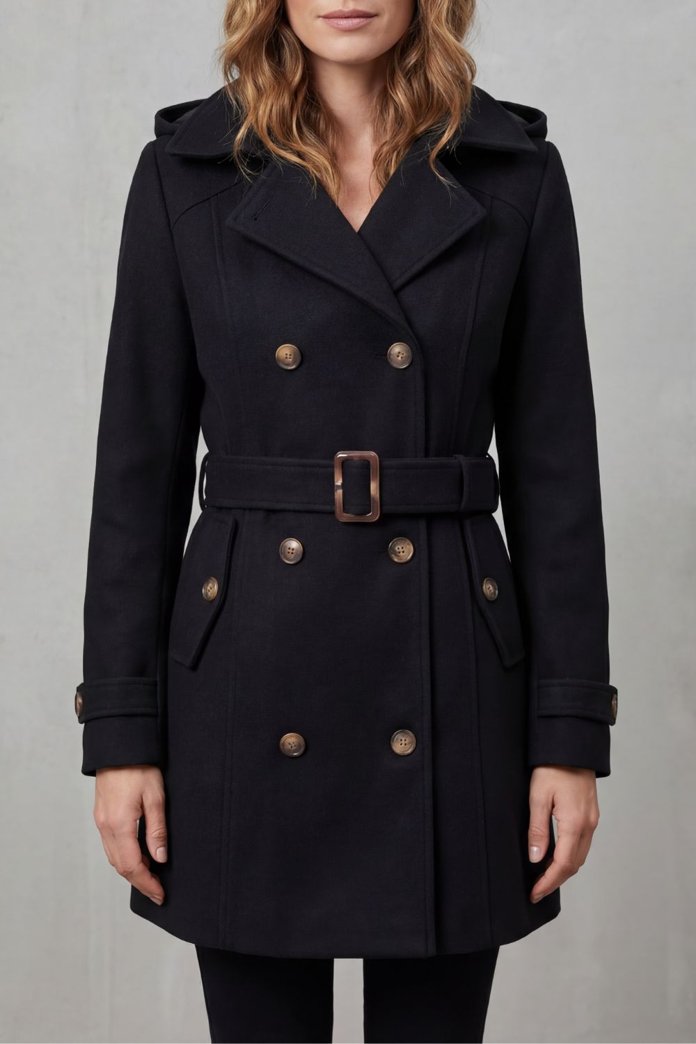Women's Hooded Trench Coat, Custom Tailored Fit – Kaia