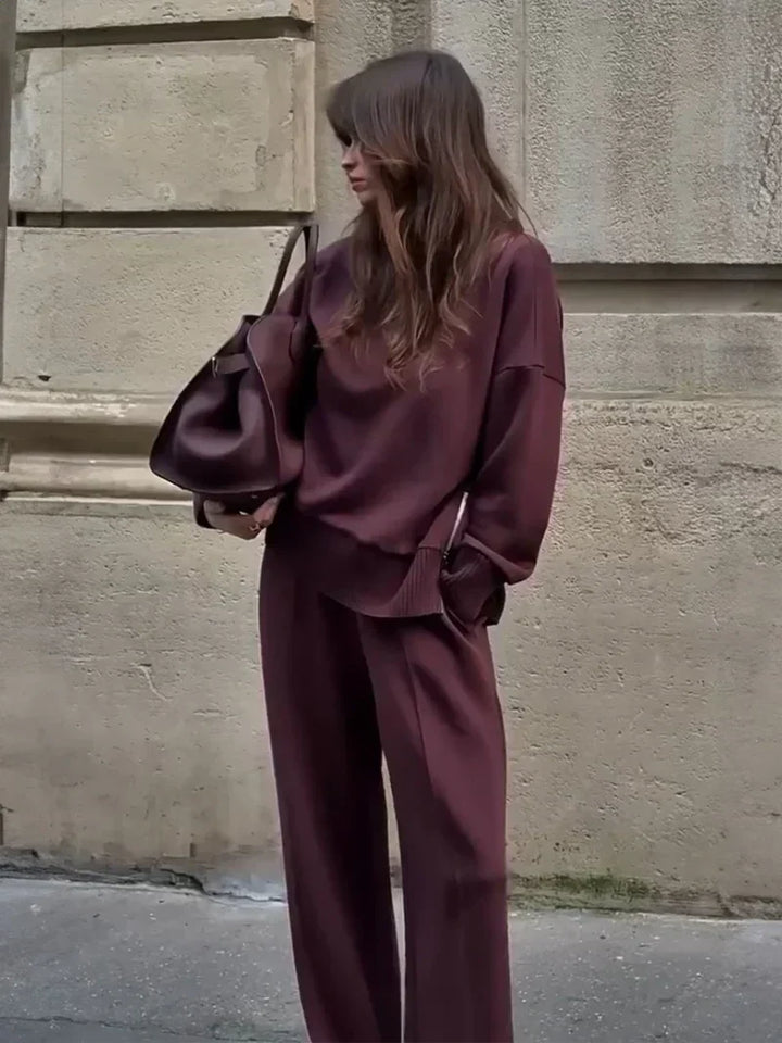 Women's Oversized Sweatshirt Trousers Co-ord Set