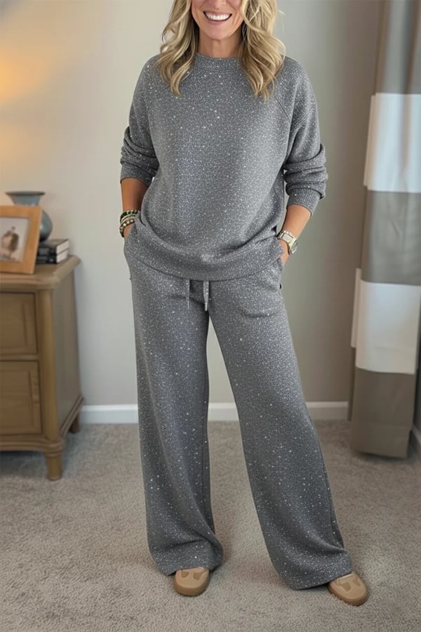 Viviana - Gloss Finish Casual Set