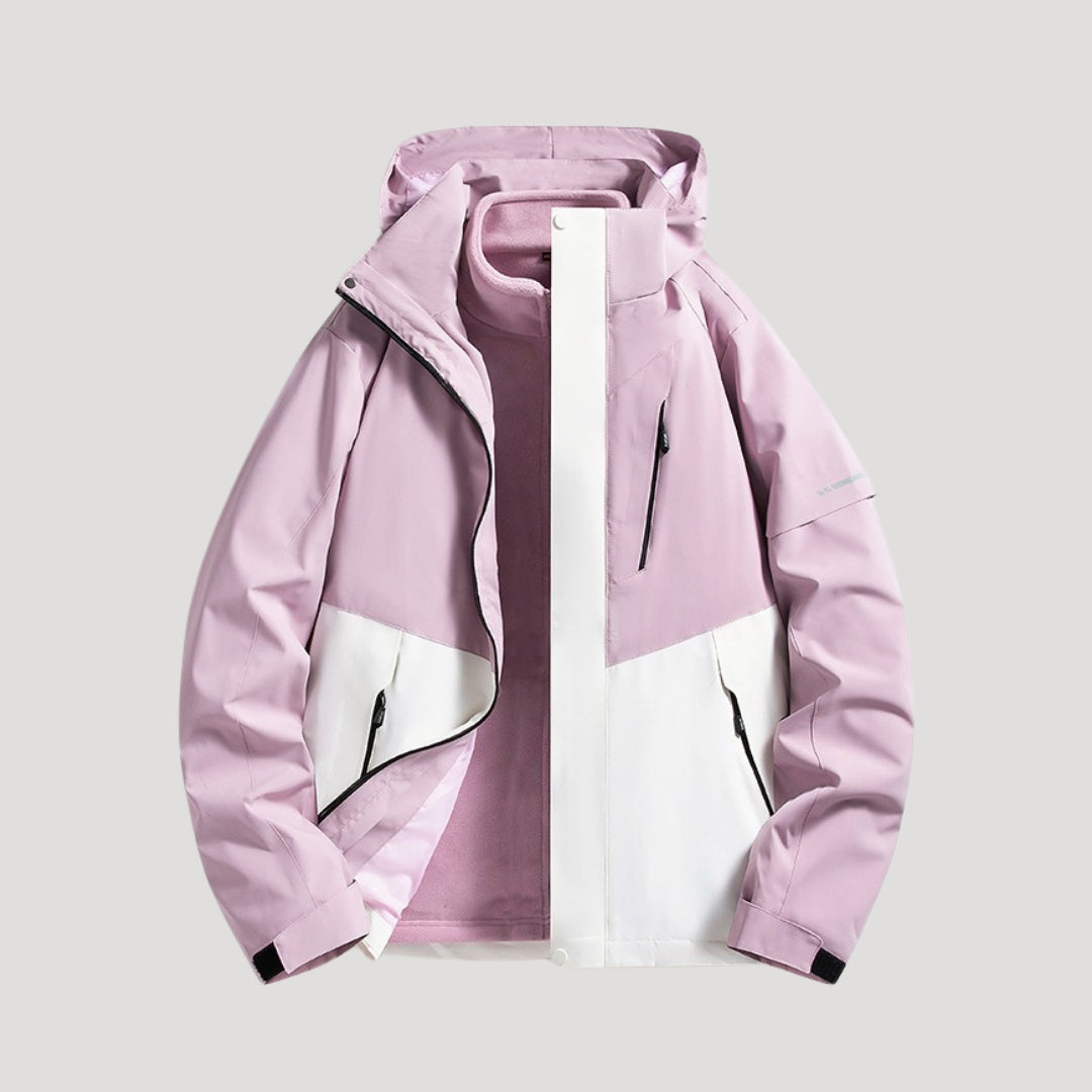 Women's windbreaker jacket Marietta in Lilac – front flat view