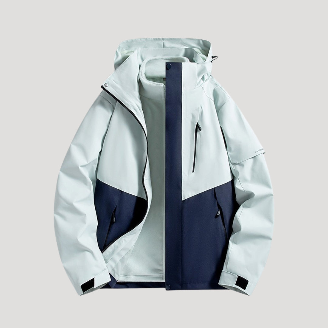 Women's windbreaker jacket Marietta in Navy – front flat view