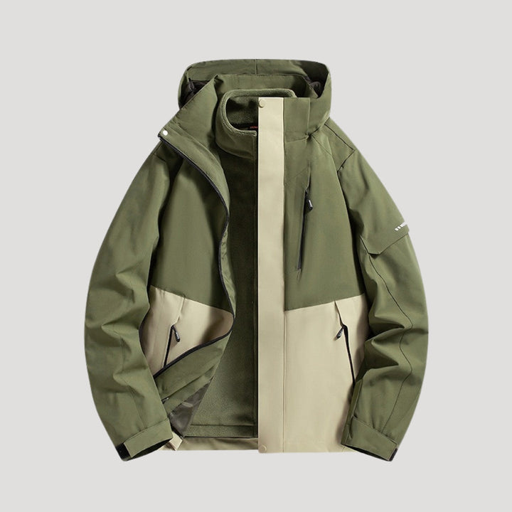 Women's windbreaker jacket Marietta in Forest Green – front flat view