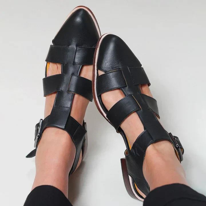 POINTED WOVEN SANDALS
