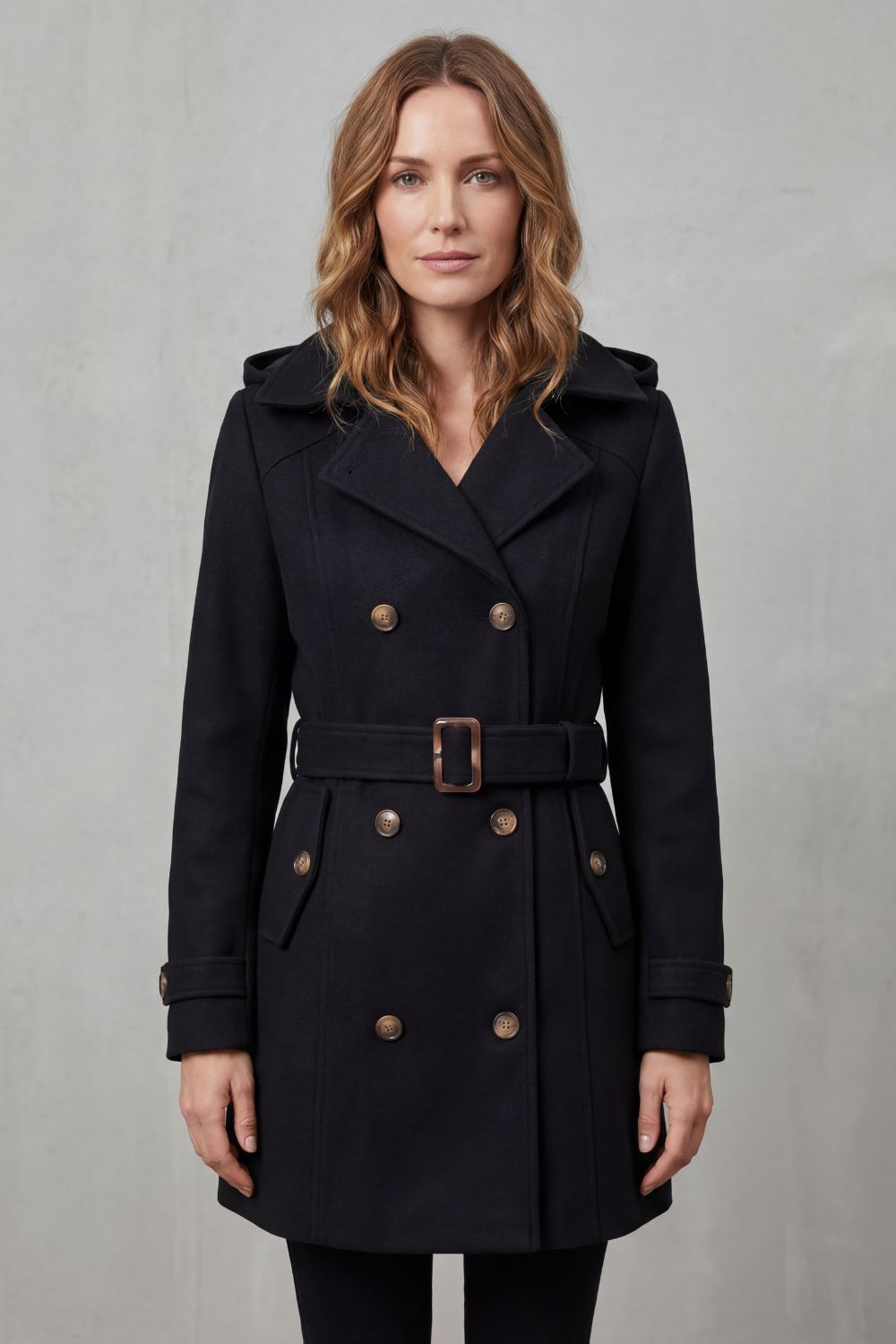 Women's Hooded Trench Coat, Custom Tailored Fit – Kaia