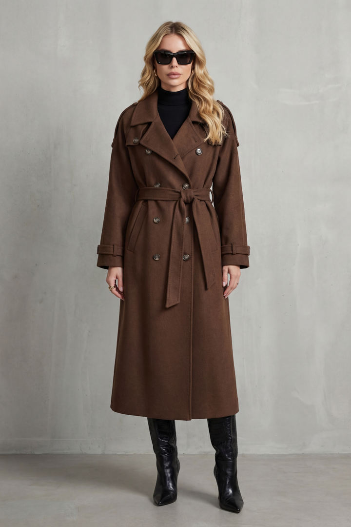 Women's Oversized Wool Trench Coat – Ursula