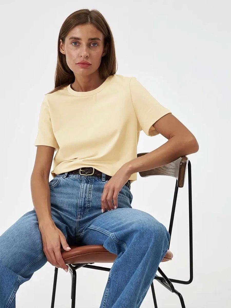 Premium Essential Cotton Tee (Classic Colors)