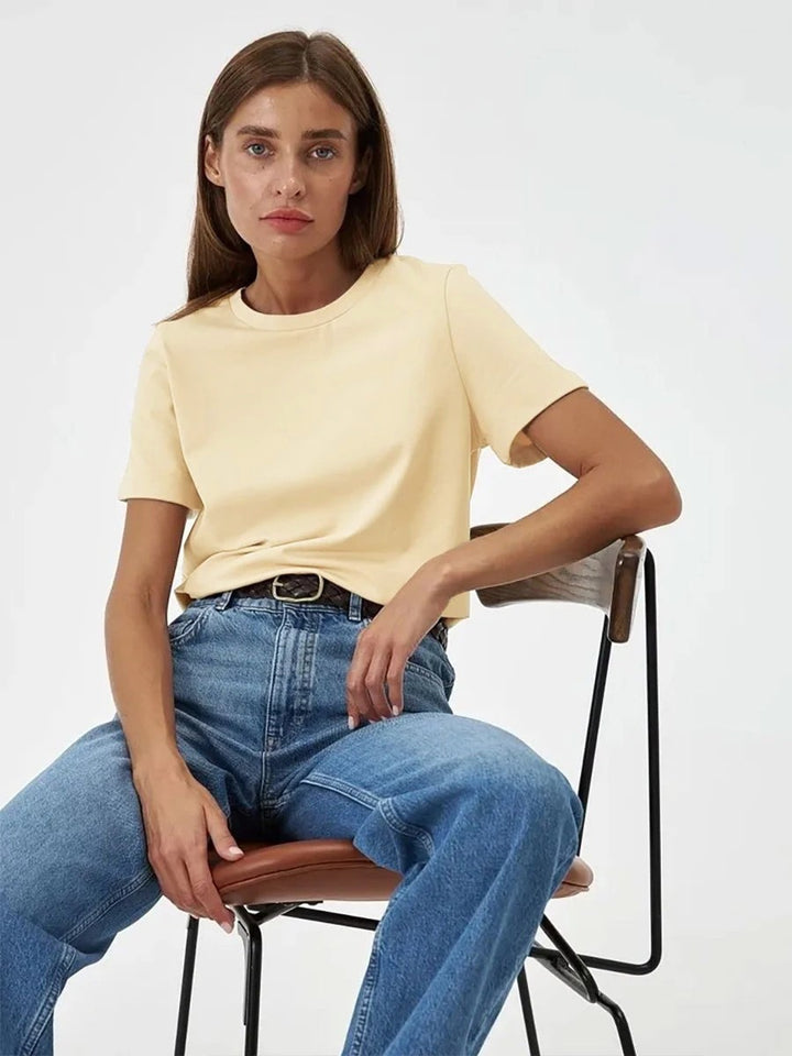 Premium Essential Cotton Tee (Classic Colors)