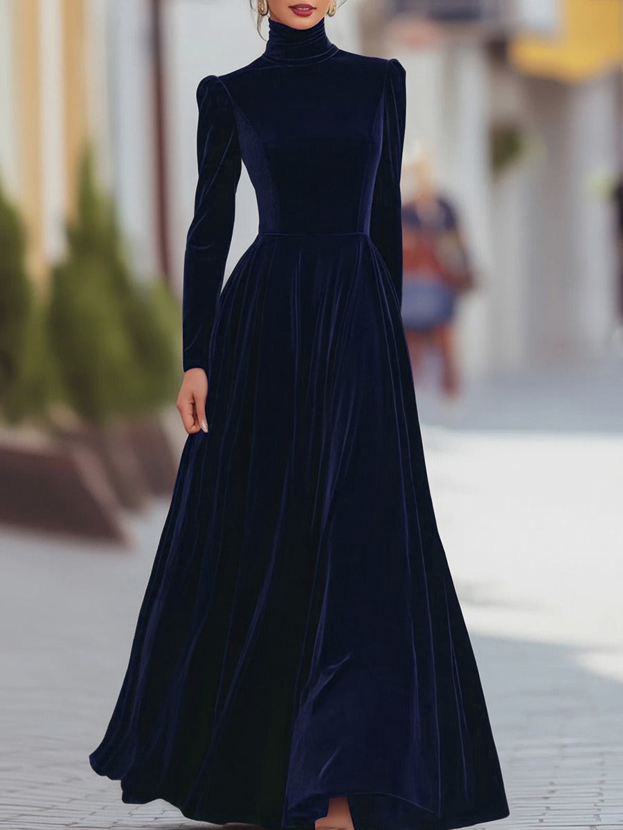 Sara | Velvet & Satin Gown