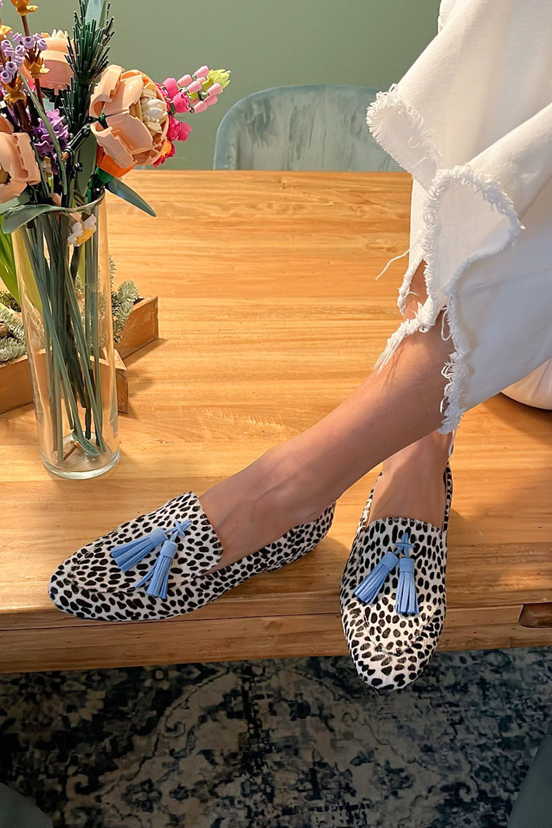 Doris™ - Moccasin with fringes and pattern