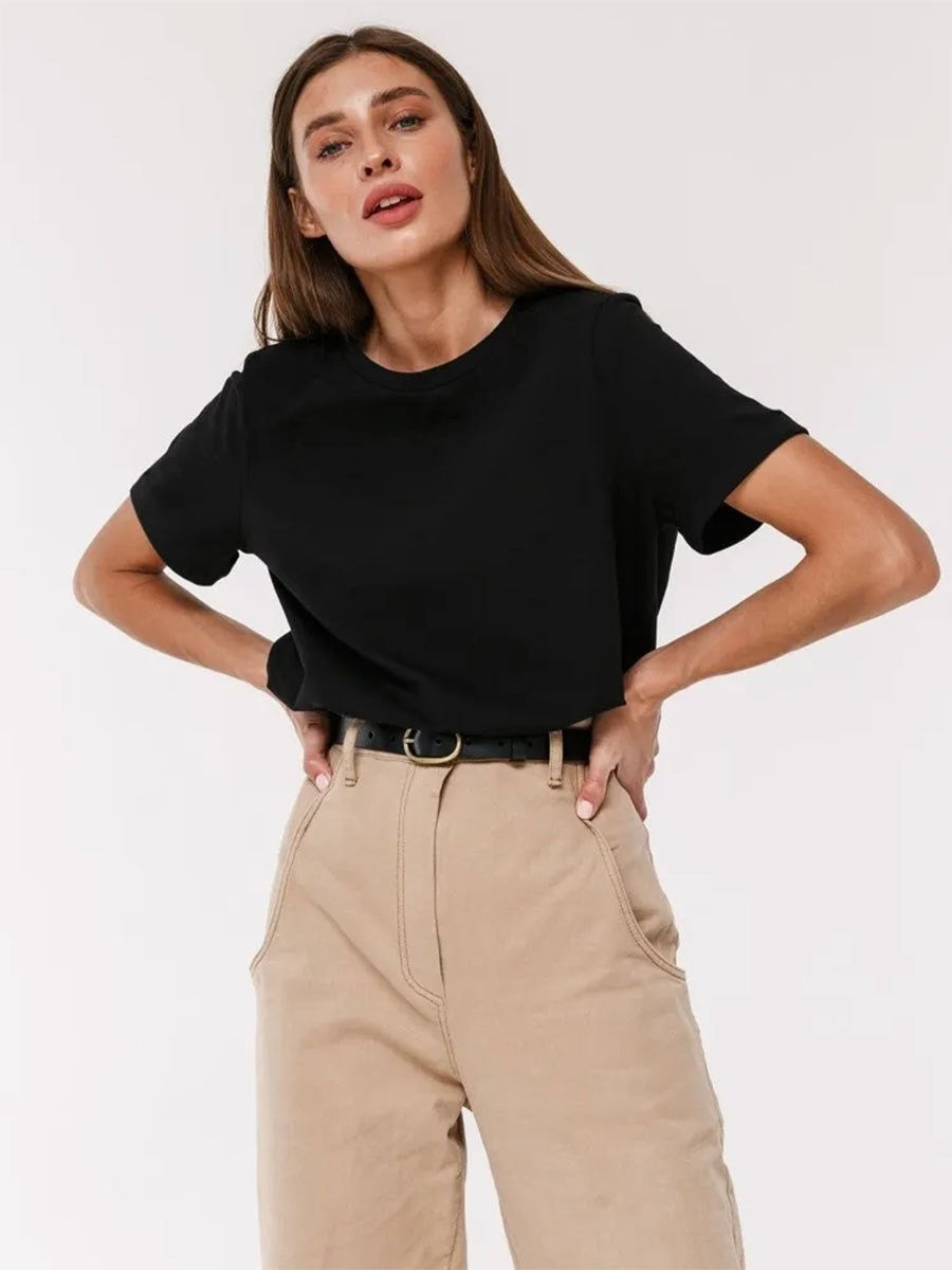 Premium Essential Cotton Tee (Classic Colors)