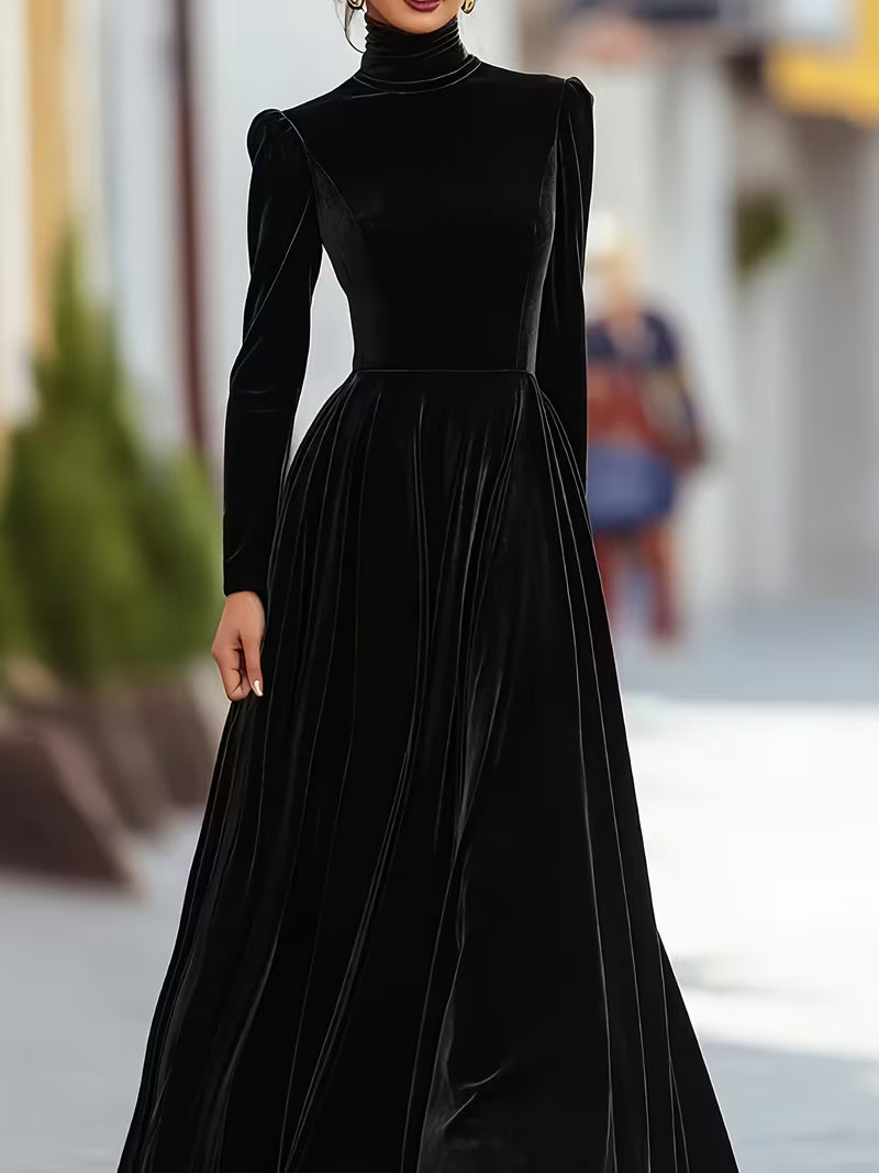 Sara | Velvet & Satin Gown