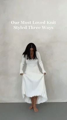 Sara - New Knitted Midi Dress