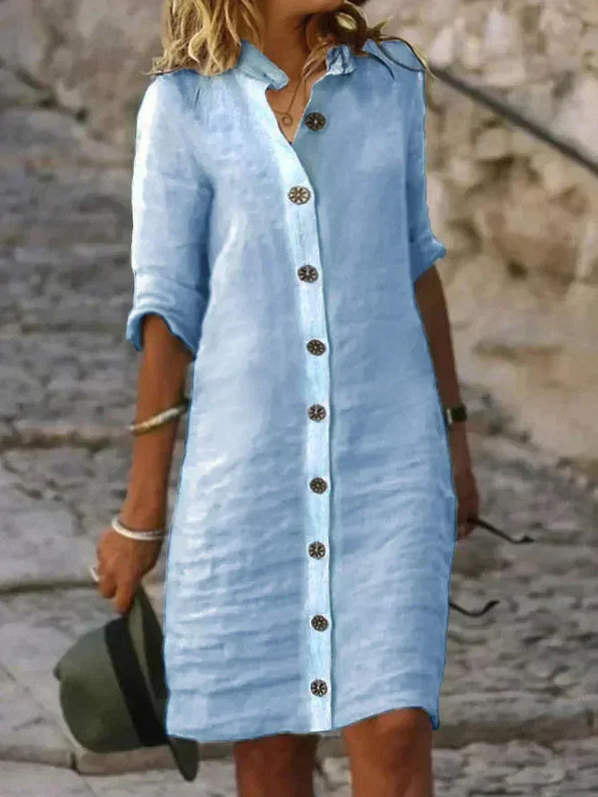 Loes -Classic Summer Midi Dress
