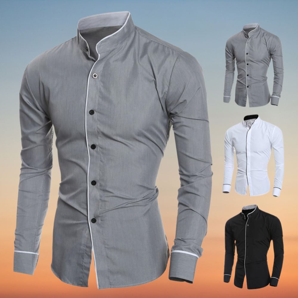 Alwin – Shirt with Stand Collar