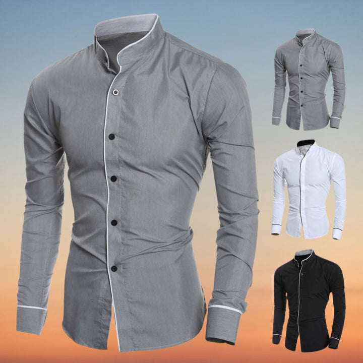 Alwin – Shirt with Stand Collar