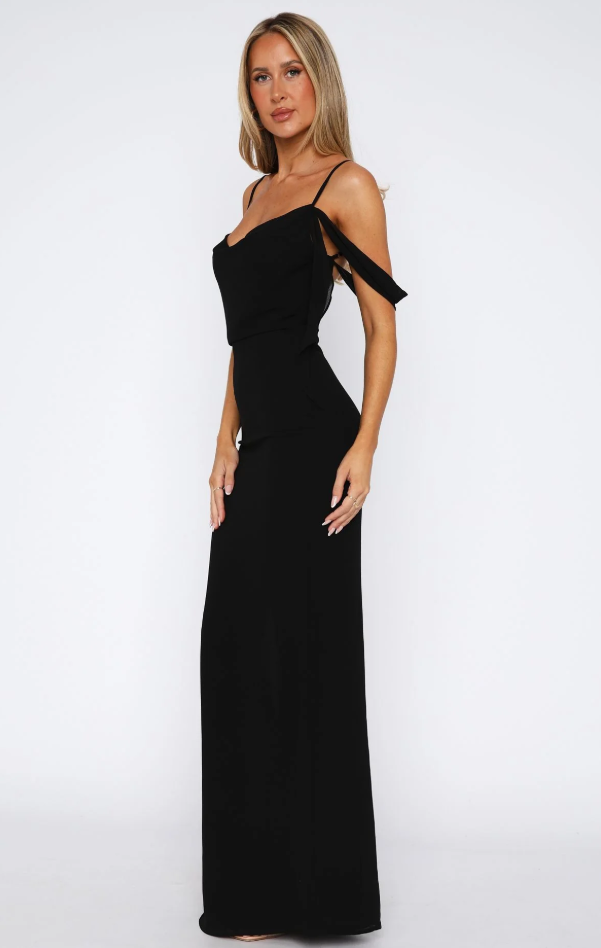 Mae-  Black Love Blossoms Maxi Dress