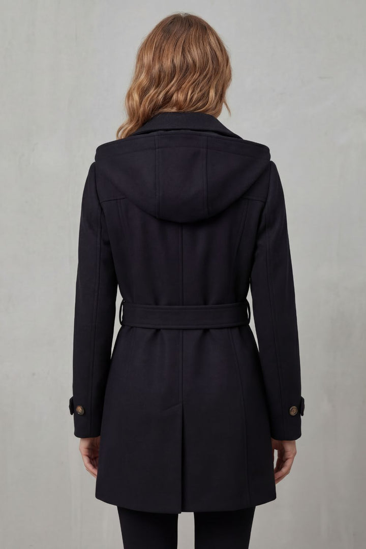 Women's Hooded Trench Coat, Custom Tailored Fit – Kaia