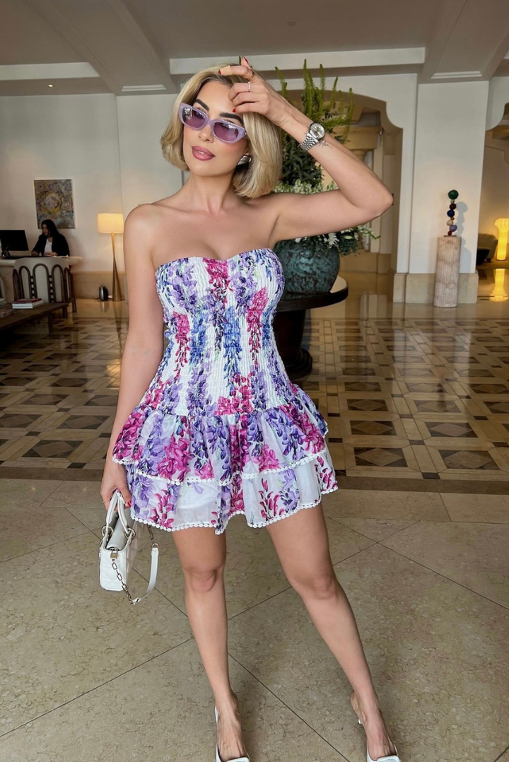Micah | Bubblegum Mini Dress