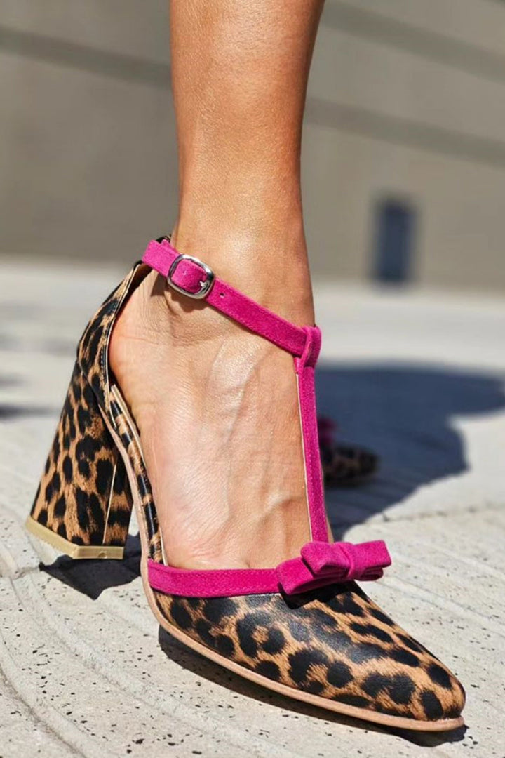 Helen™ - Leopard print heels