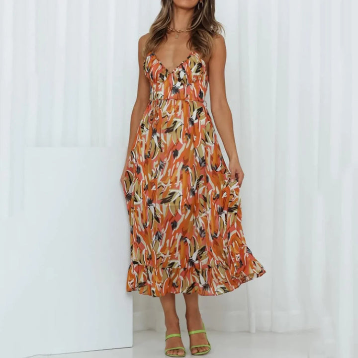 Eva - Colorful Midi Dress