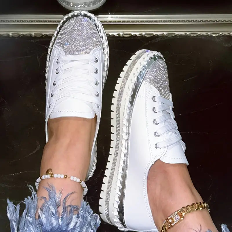 Crissa™ |  Rhinestone Orthopedic Sneakers