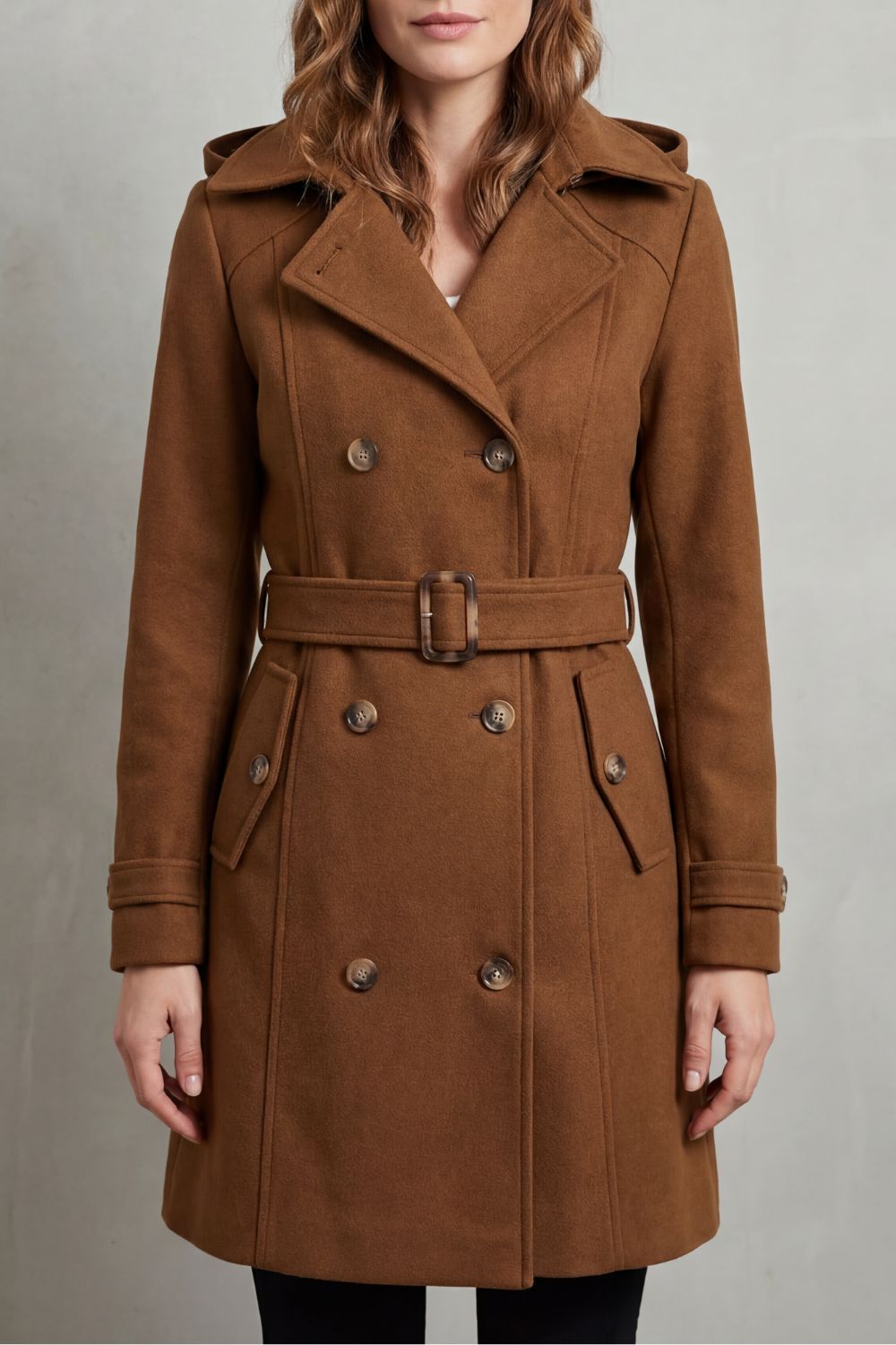 Women's Hooded Trench Coat, Custom Tailored Fit – Kaia