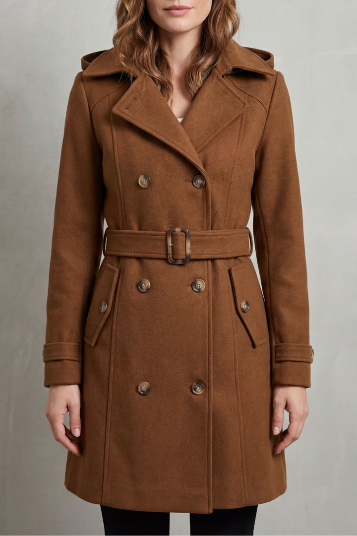 Women's Hooded Trench Coat, Custom Tailored Fit – Kaia