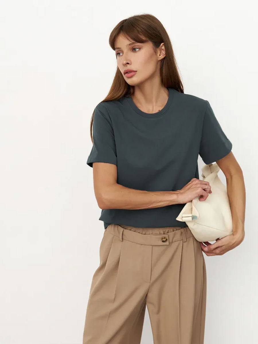 Premium Essential Cotton Tee (Classic Colors)