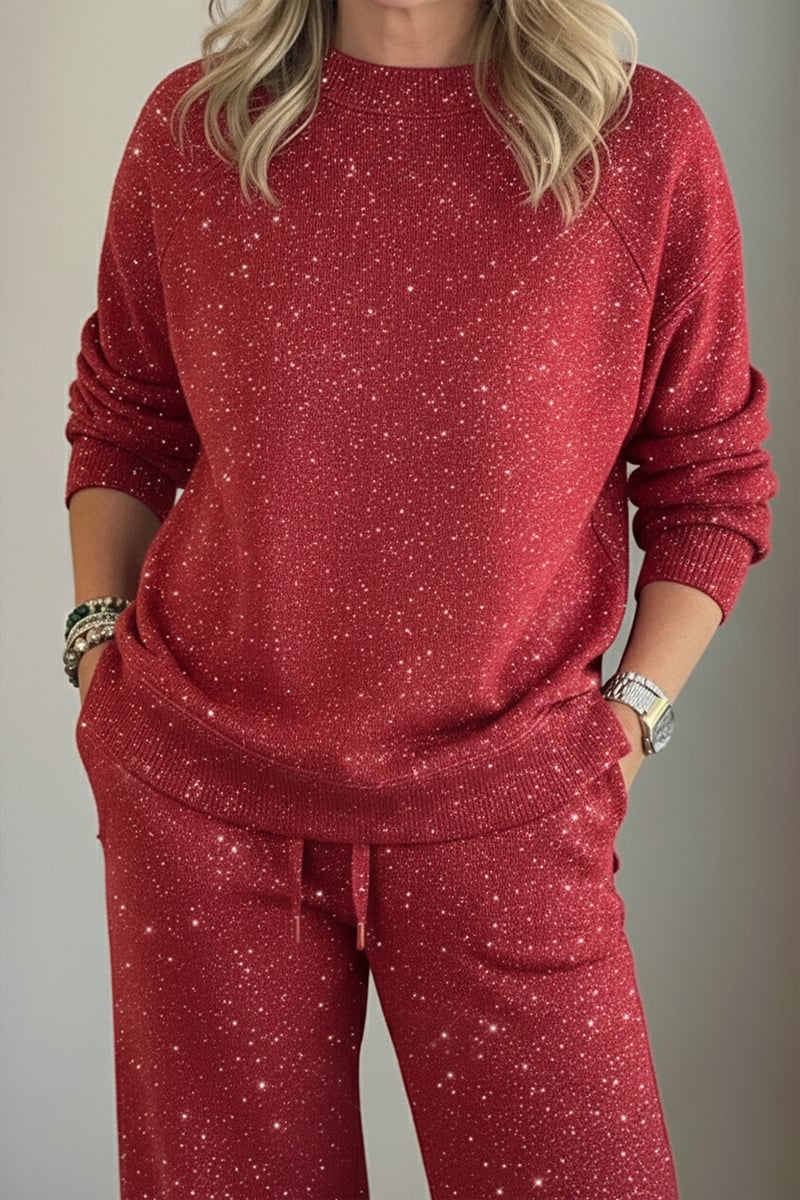 Viviana - Gloss Finish Casual Set