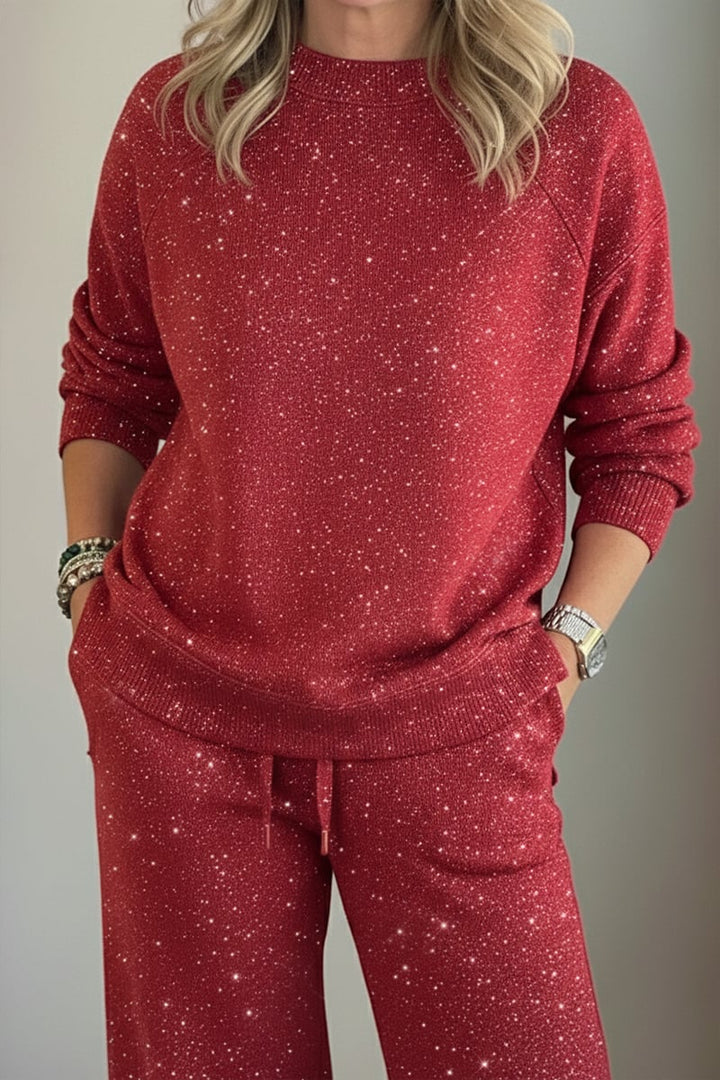 Viviana - Gloss Finish Casual Set