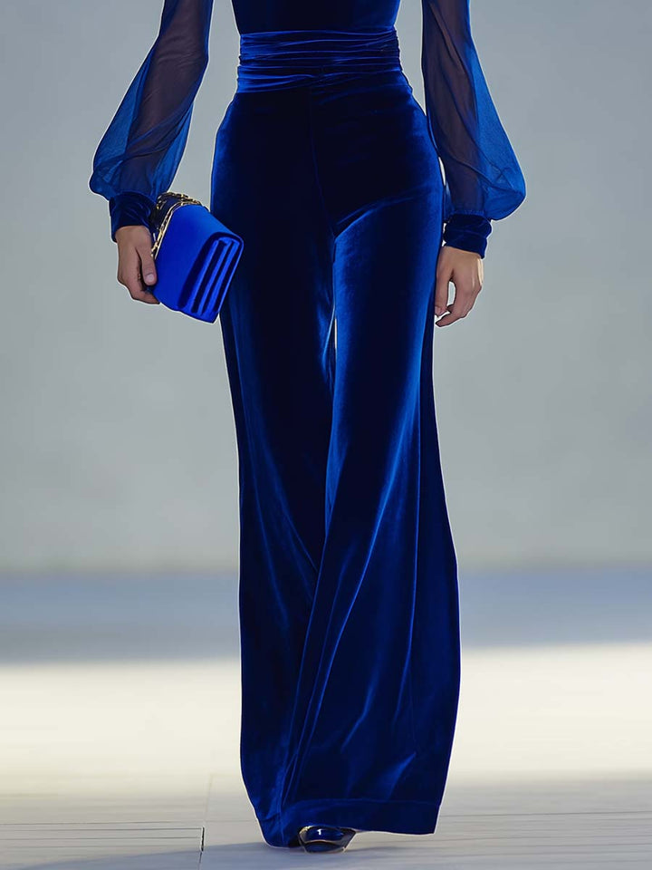 Anastasia -Elegant jumpsuit with mesh sleeves
