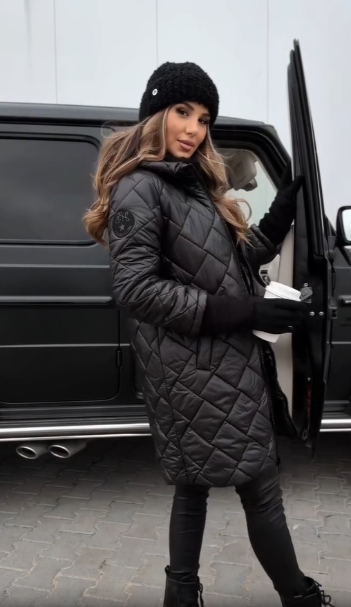 Bogna - Elegant Quilted Puffer Jacket with Hood